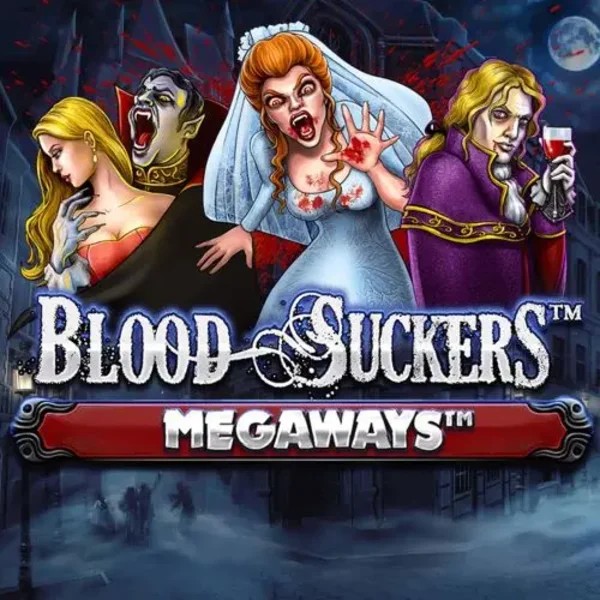 Official Slots logo: Blood Suckers Megaways by Red Tiger Gaming at Bonuskong Casino